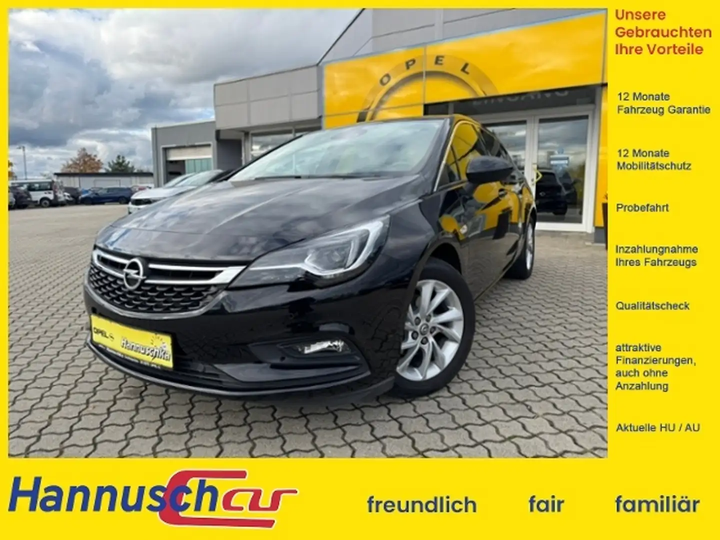 Opel Astra K Lim. 5-trg. Innovation Start/Stop Noir - 1