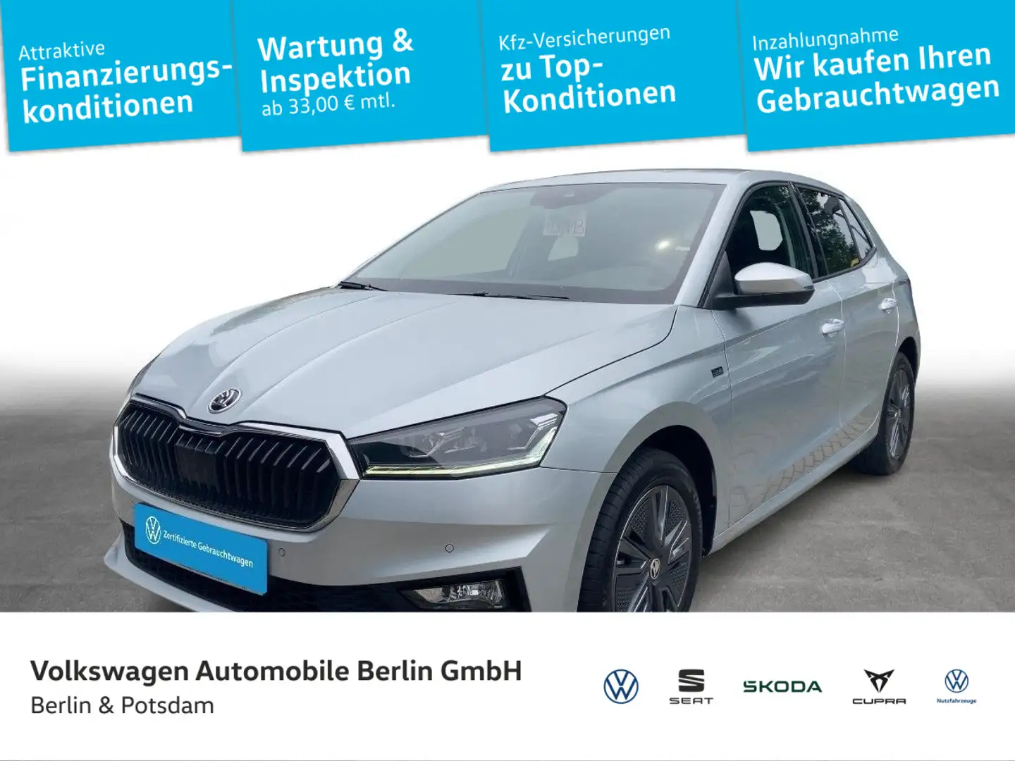 Skoda Fabia 1.0 TSI Drive OPF (EURO 6e) Silber - 1