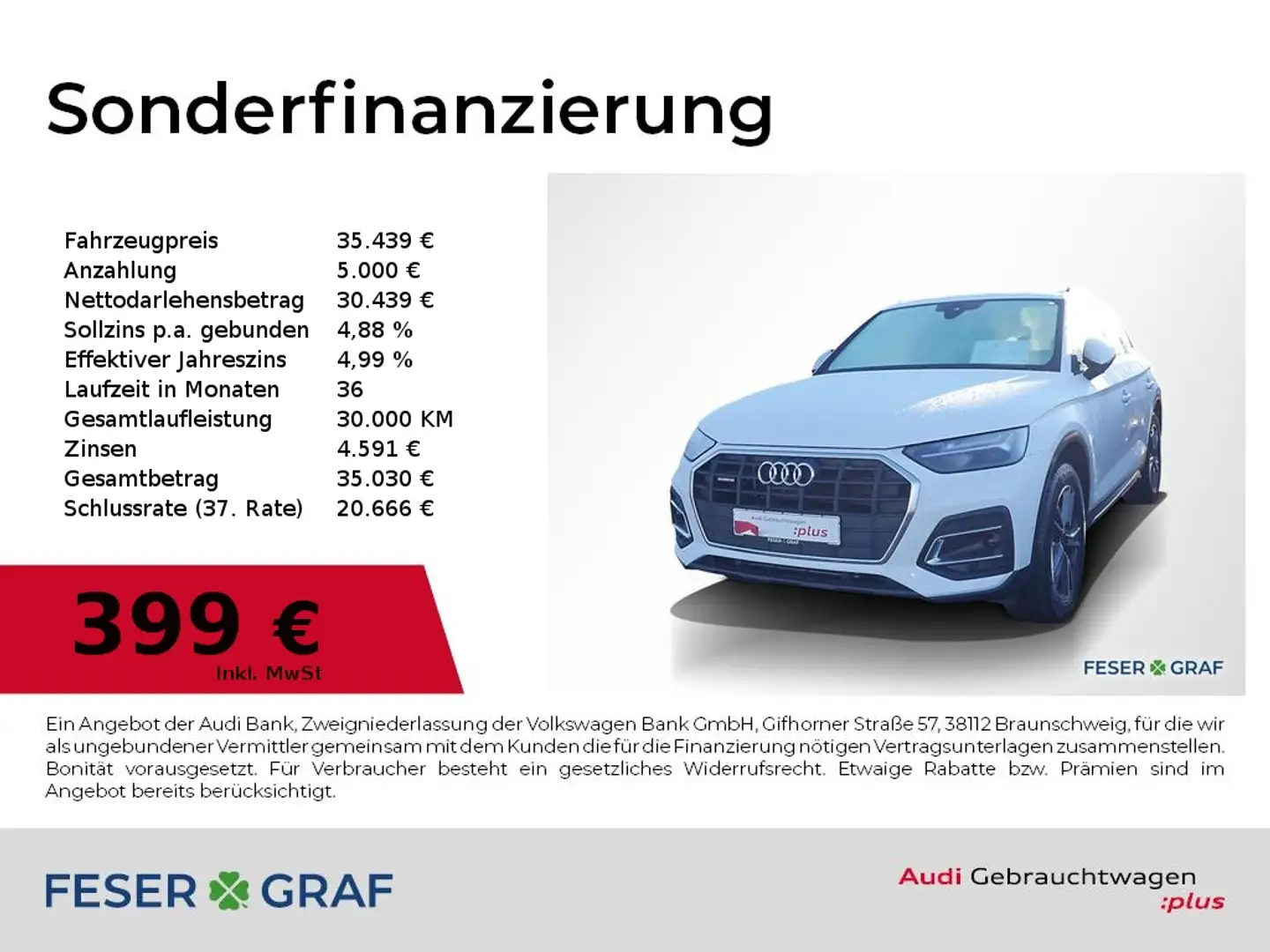 Audi Q5 50 TFSI e Navi,AHK,LED,R-Kamera,SHZ,Tempomat Weiß - 1