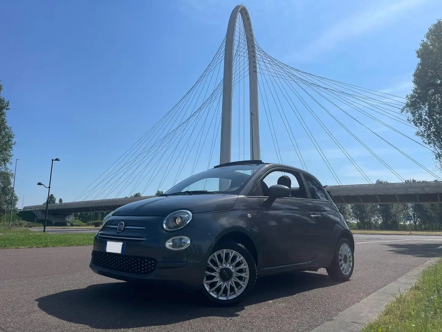 Fiat 500C 500C 1.2 Lounge 69cv dualogic my20 Gris - 1