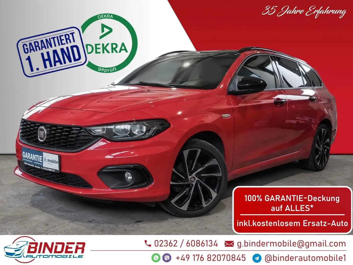 Fiat Tipo S-Design*Wartung bei 158 TKM*GARANTIE*TOP* Rouge - 1
