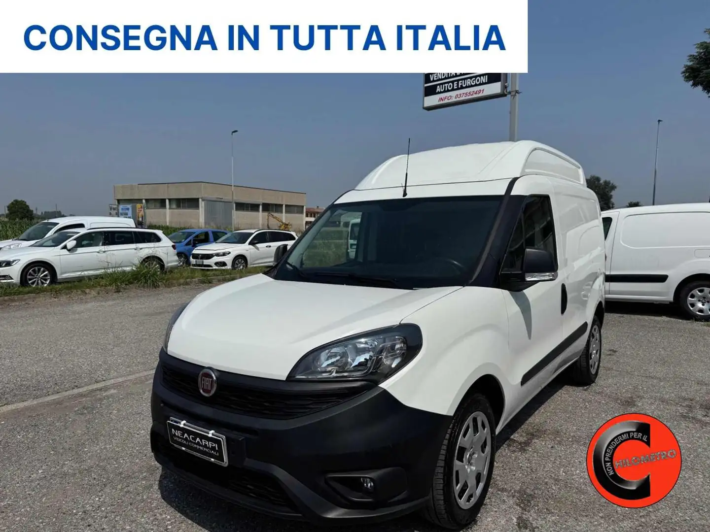 Fiat Doblo 1.4 N.P(ALLESTITO CH2-PC-TA PASSO CORTO TETTO ALTO Bianco - 1
