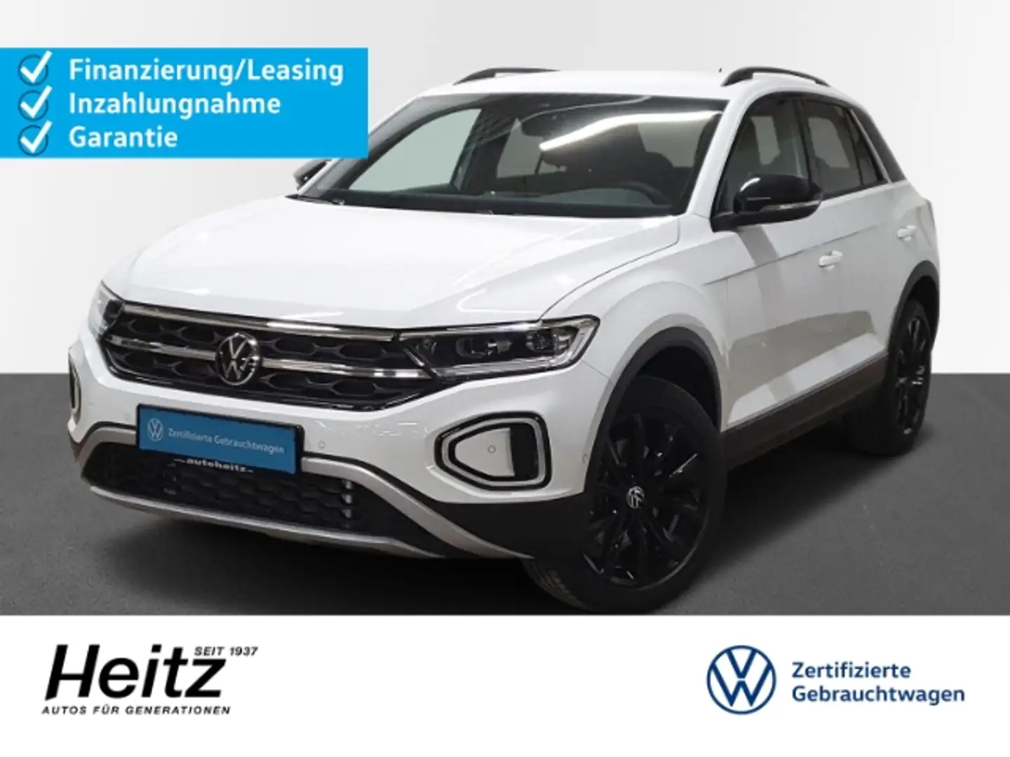 Volkswagen T-Roc TDI 4MOTION DSG Style AHK Navi ACC LED RFK Weiß - 1