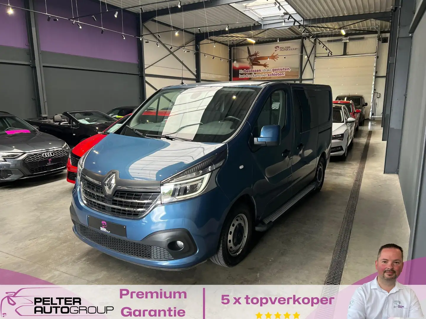 Renault Trafic 2.0DCi Automaat Lichte Vr Dubbel Cab. GPS Camera Bleu - 1