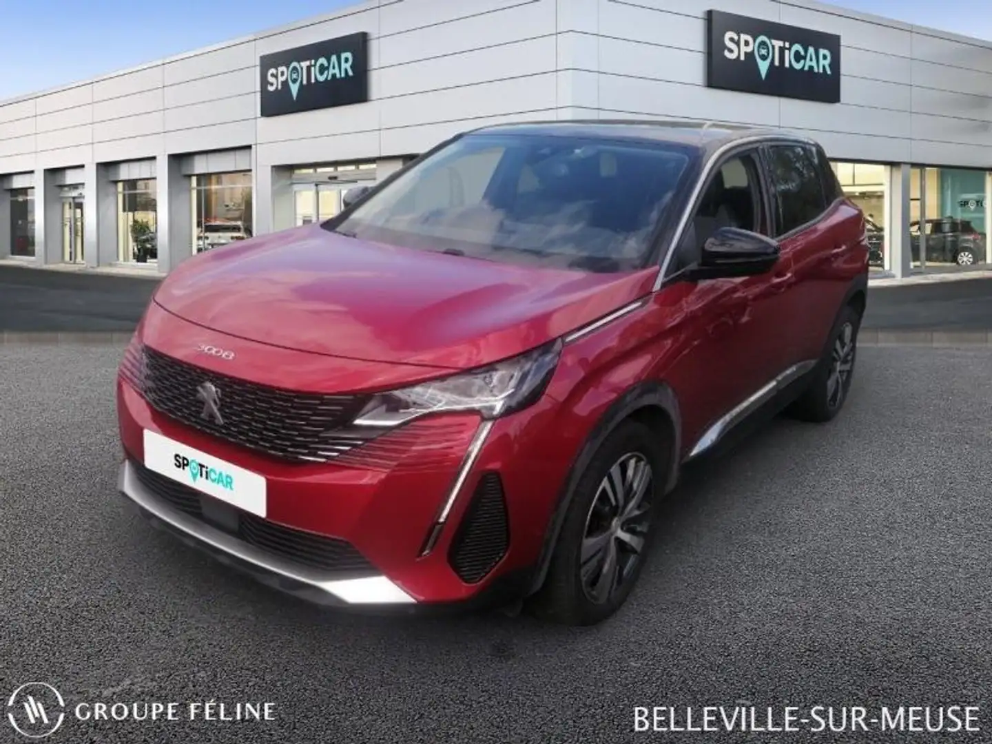 Peugeot 3008 1.5 BlueHDi 130ch S\u0026S Allure Pack EAT8 Rouge - 1