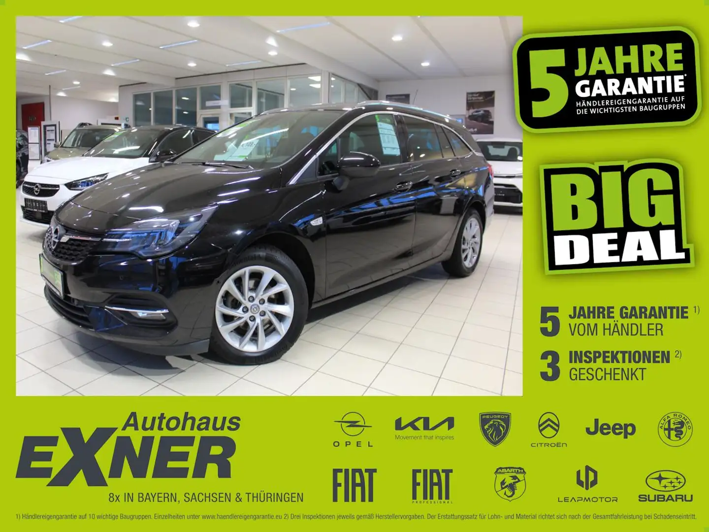 Opel Astra K Sportstourer 1.2 Turbo ELEGANCE LED+Navi Schwarz - 1