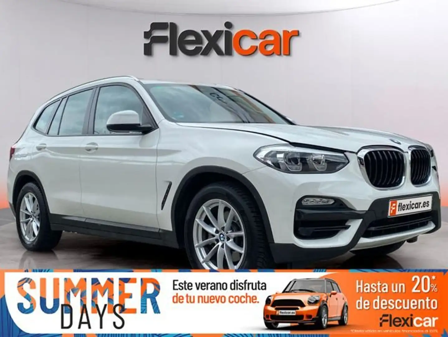BMW X3 sDrive 18d Blanc - 1