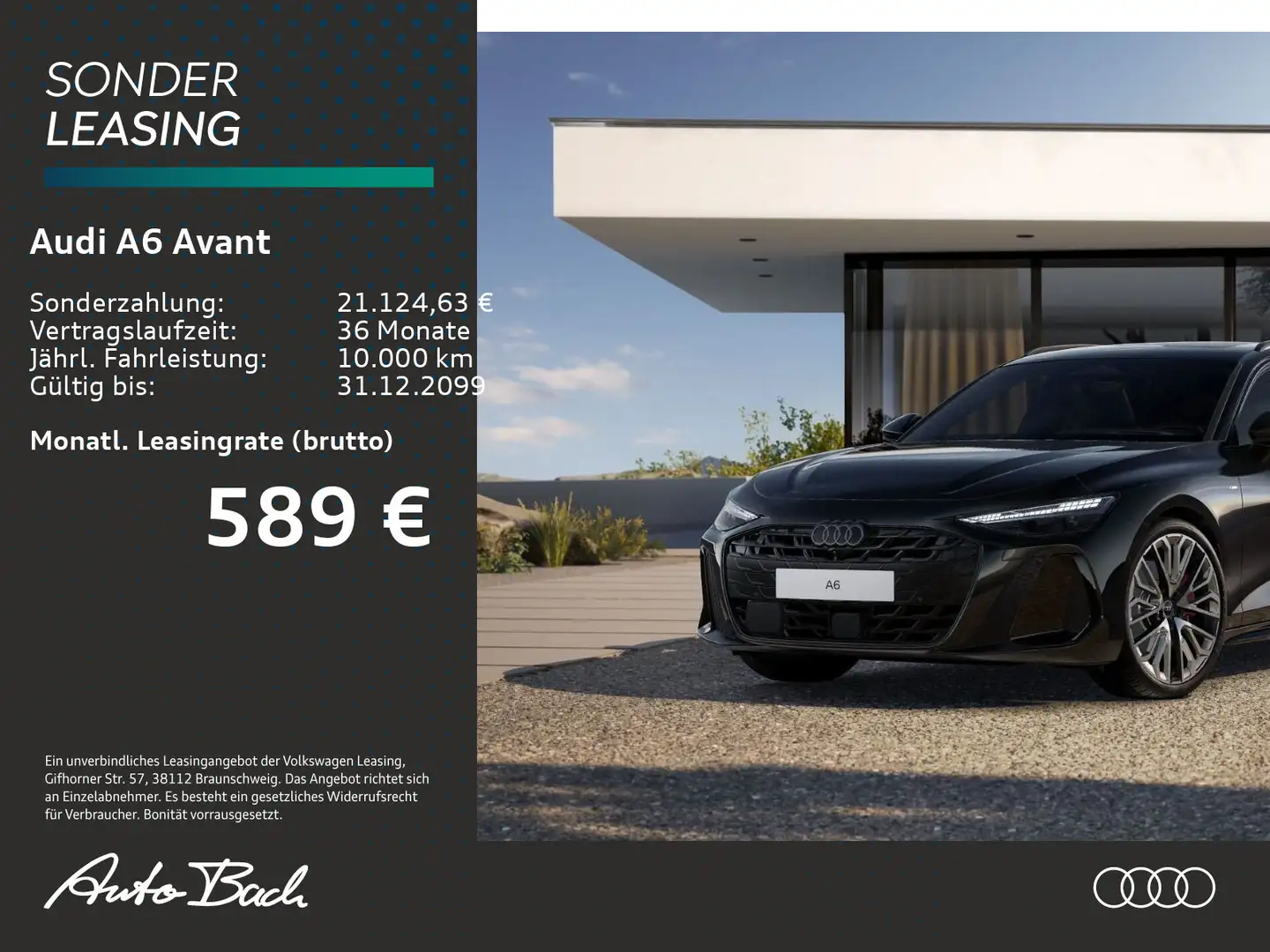 Audi A6 TFSI quattro 270kW Allradlenkung Tech- Schwarz - 2