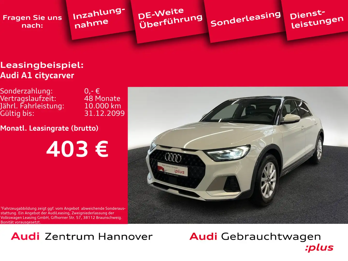 Audi A1 30 TFSI LED Kamera Navi virtual Weiß - 1