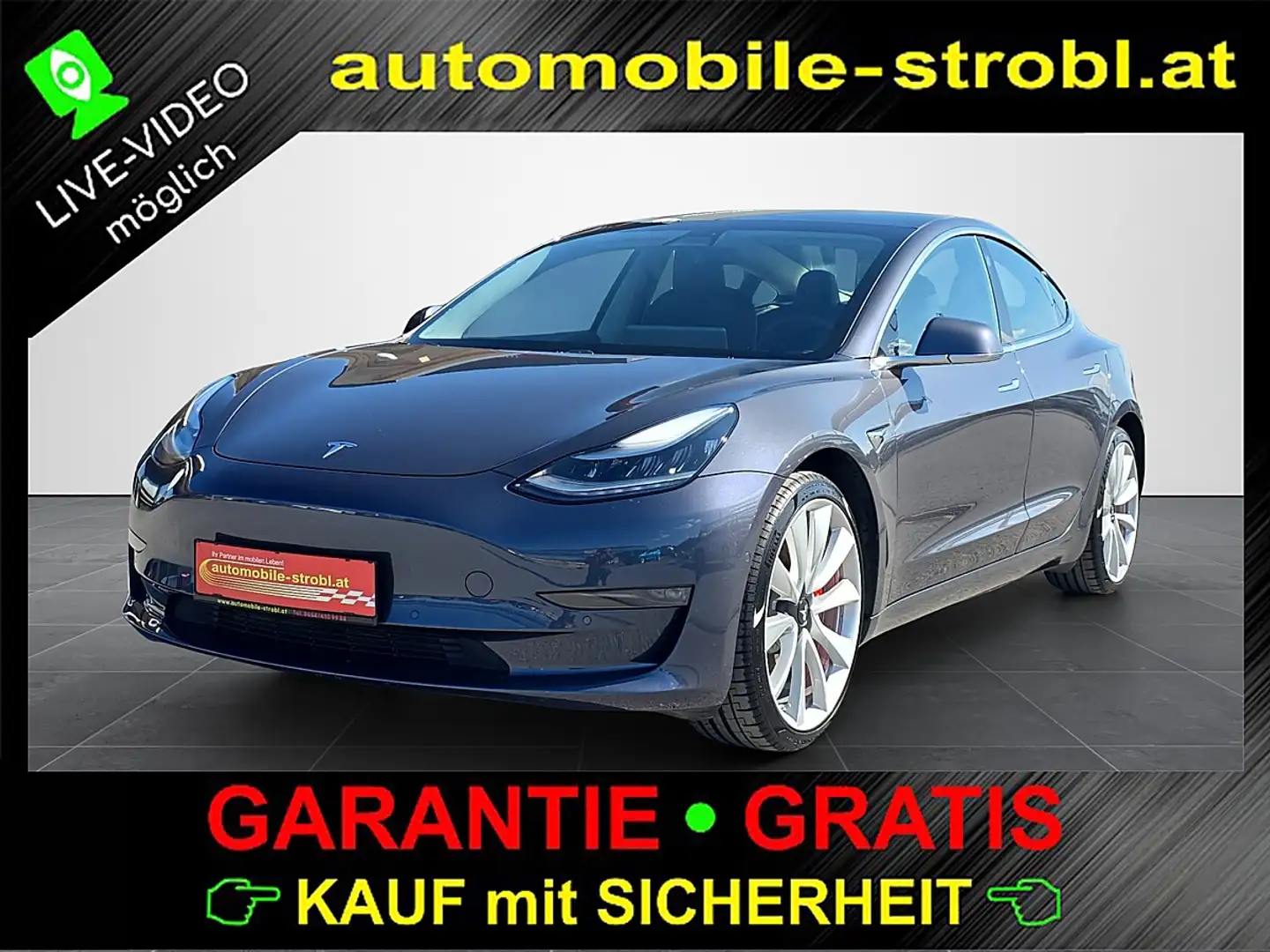 Tesla Model 3 Perf. AWD*GARANTIE* Grau - 1