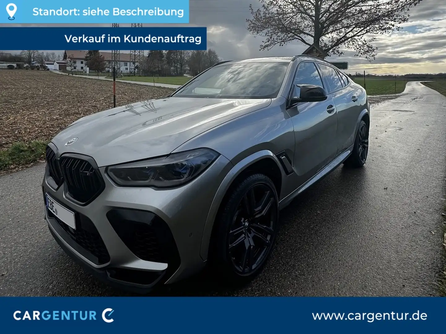 BMW X6 M xDrive Competition Sitzbel. SpoSi H-K Sport-AGA Gris - 1