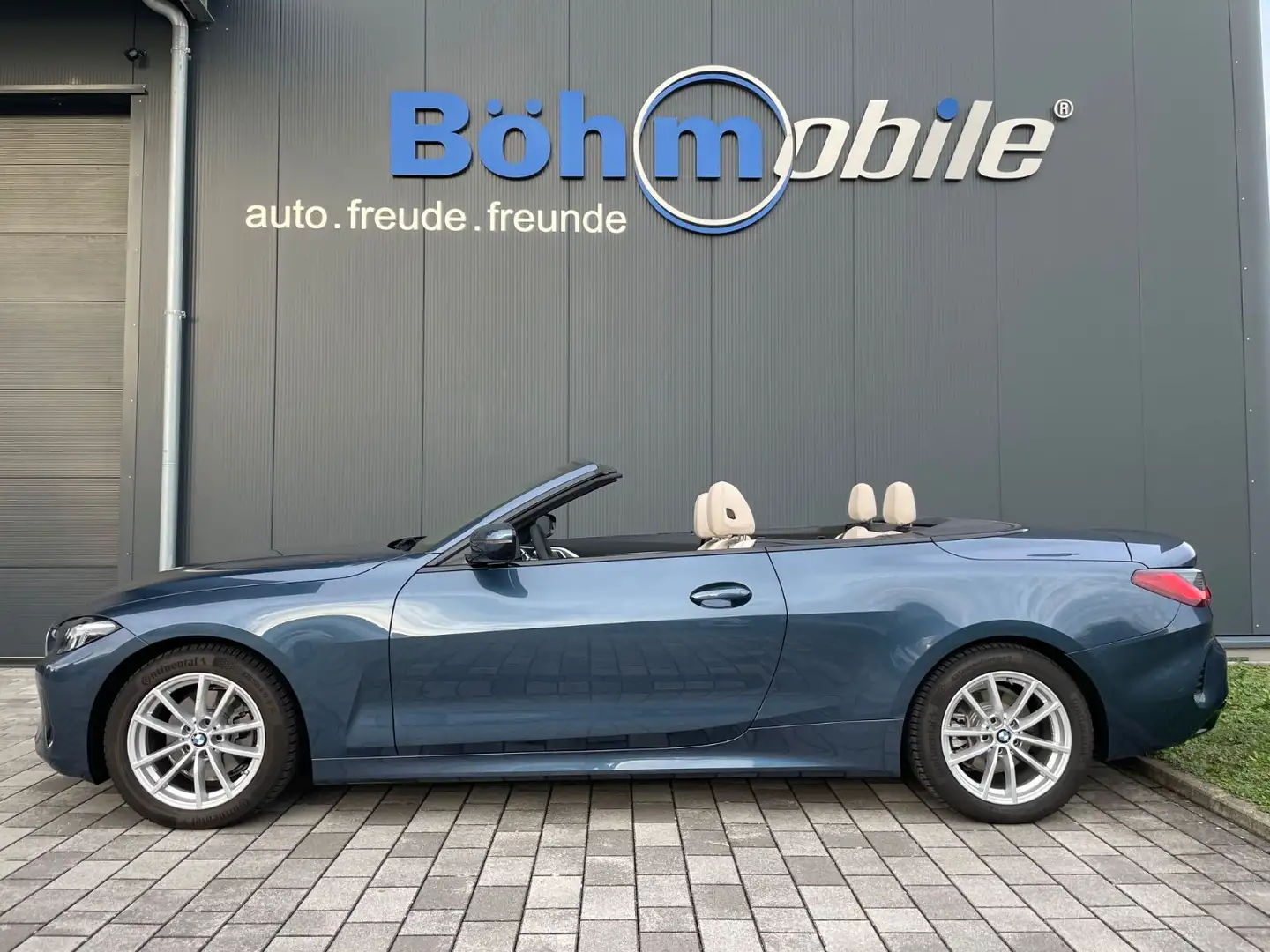 BMW 420 i Cabrio/ACC/Facelift/Leder Oyster/1.Hand Blau - 1