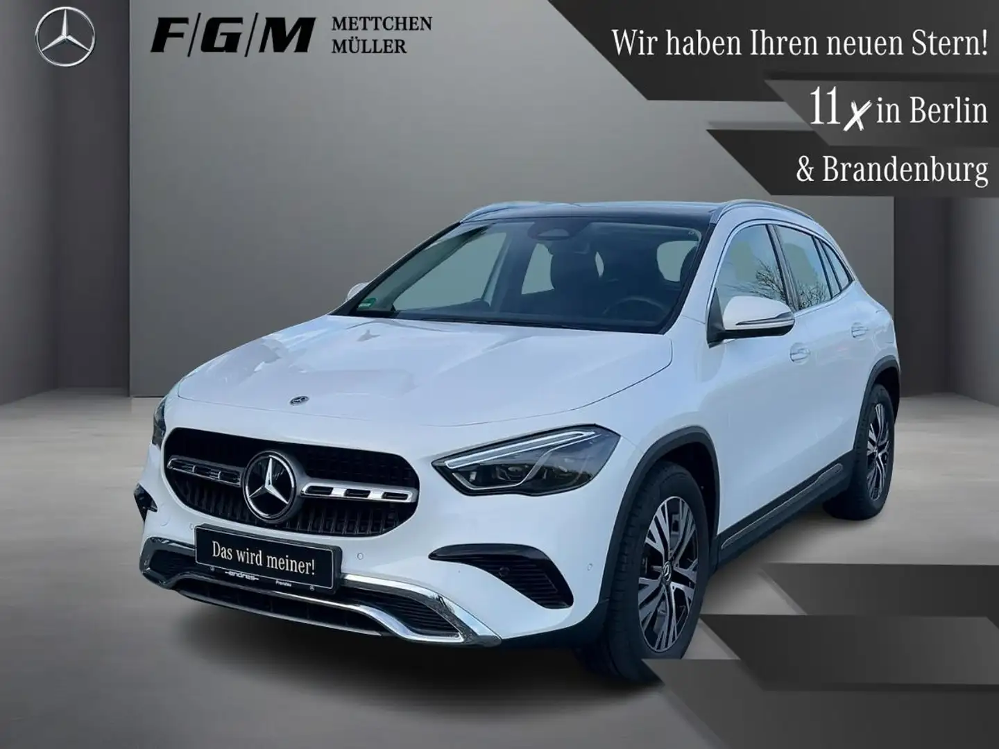 Mercedes-Benz GLA 250 4M Progressive KeyGo|MBeam|S-Dach|AHK Weiß - 1