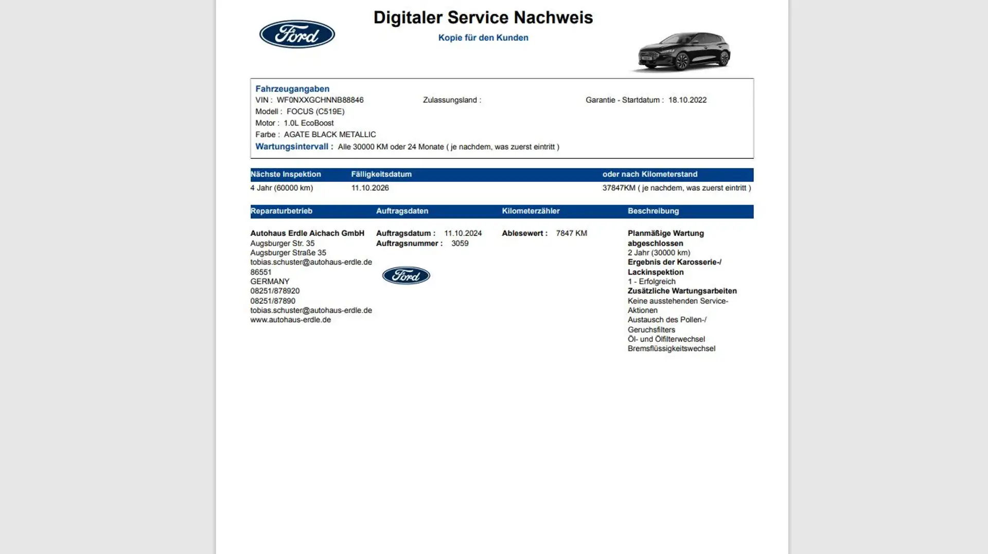 Ford Focus Titanium X 5tg Navi Kamera Voll-LED Schwarz - 2