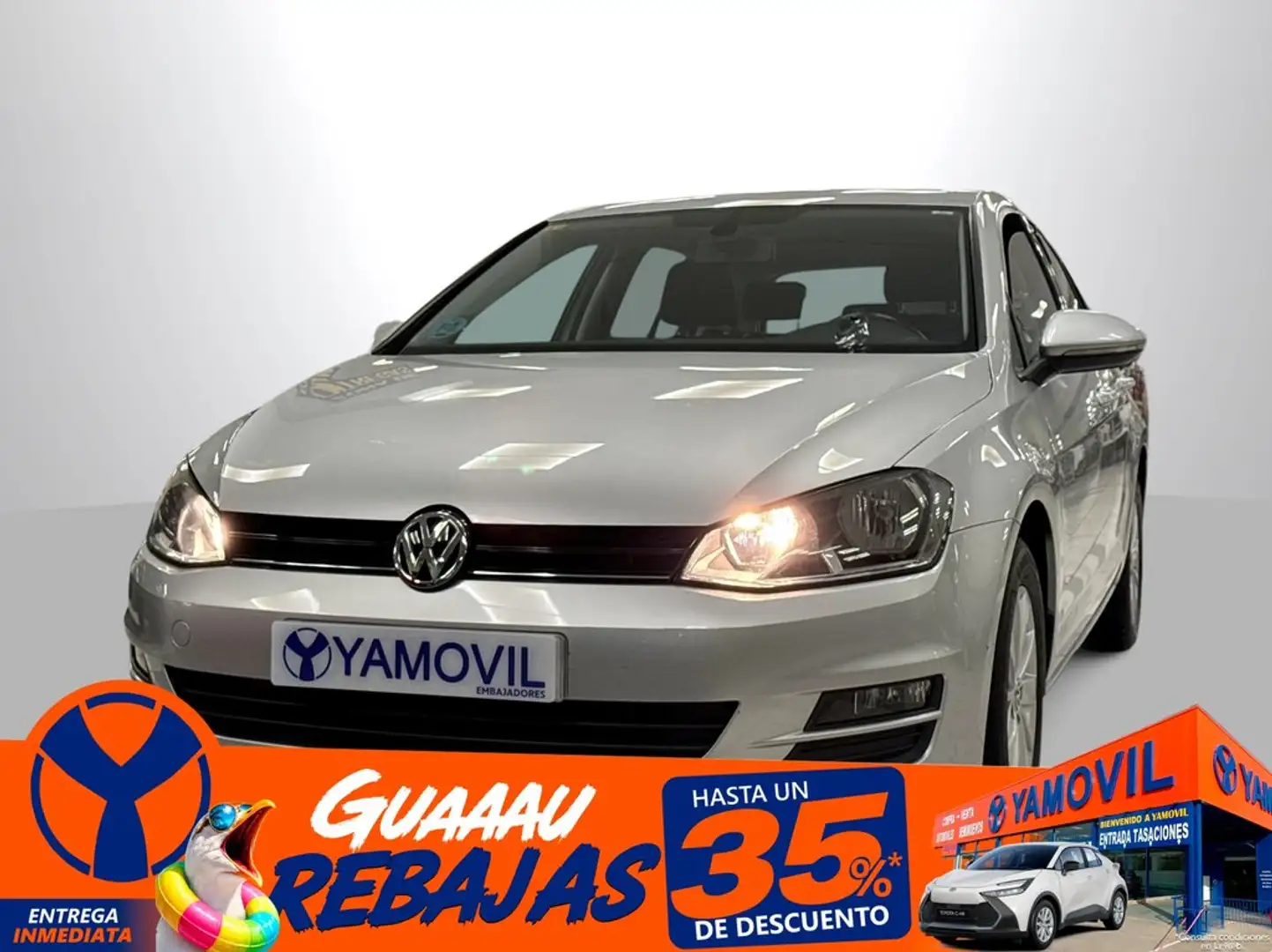 Volkswagen Golf 1.6TDI CR BMT Business 110 Gris - 1