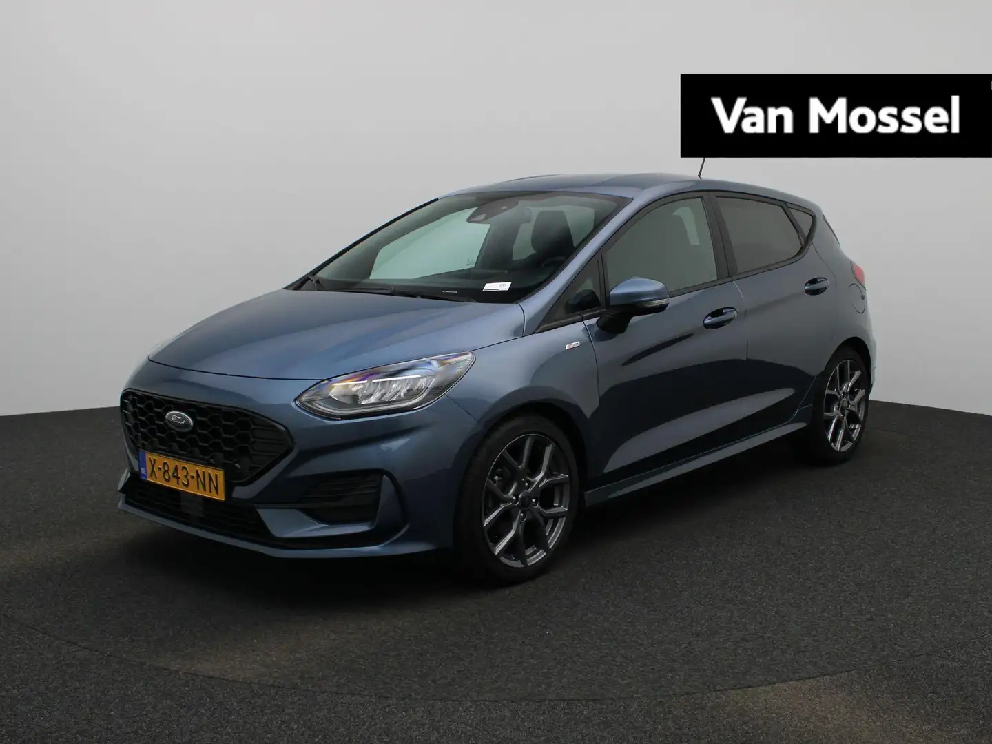 Ford Fiesta 1.0 EcoBoost Hybrid ST-Line | Carplay | Cruise Con Blauw - 1