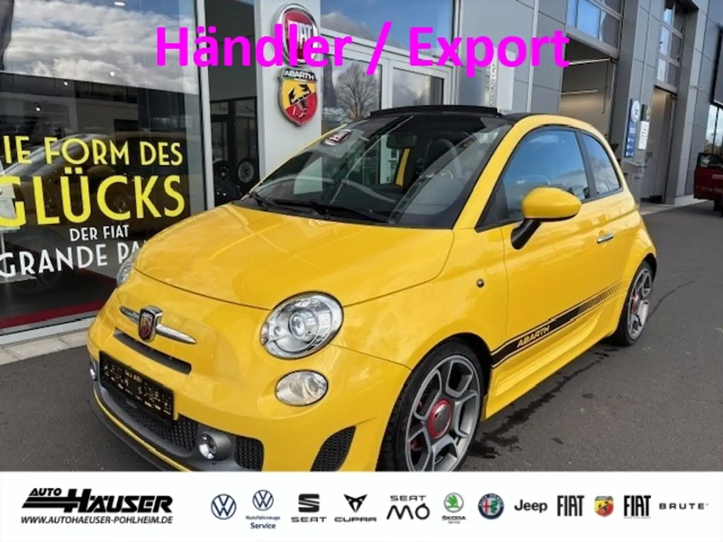 Abarth 595C TURISMO 1.4 T-JET DUALOGIC LEDER SITZHZG. PDC XENO Galben - 1
