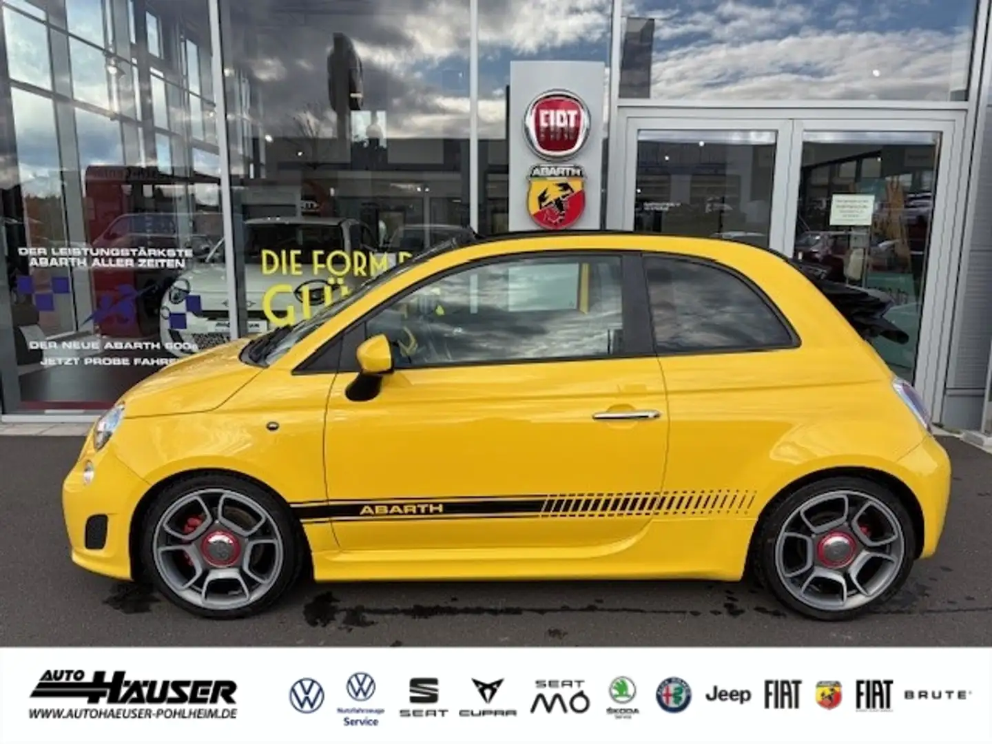 Abarth 595C TURISMO 1.4 T-JET DUALOGIC LEDER SITZHZG. PDC XENO Galben - 2