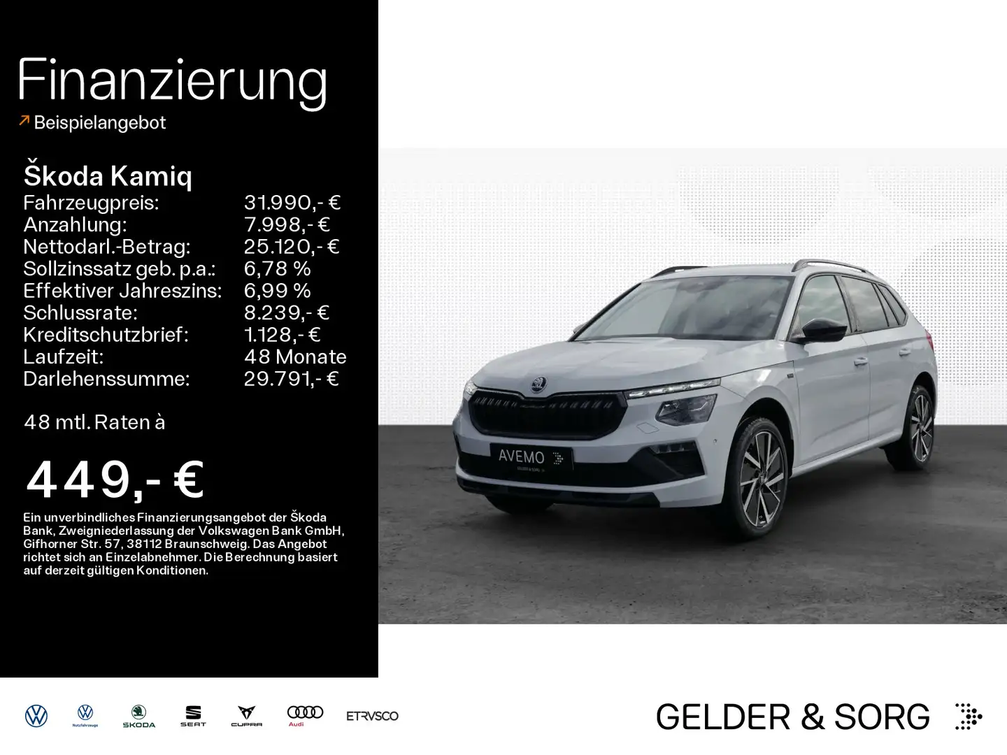 Skoda Kamiq Drive 1.5 TSI DSG AHK*18Z*pACC*LED*PDC Blanc - 1