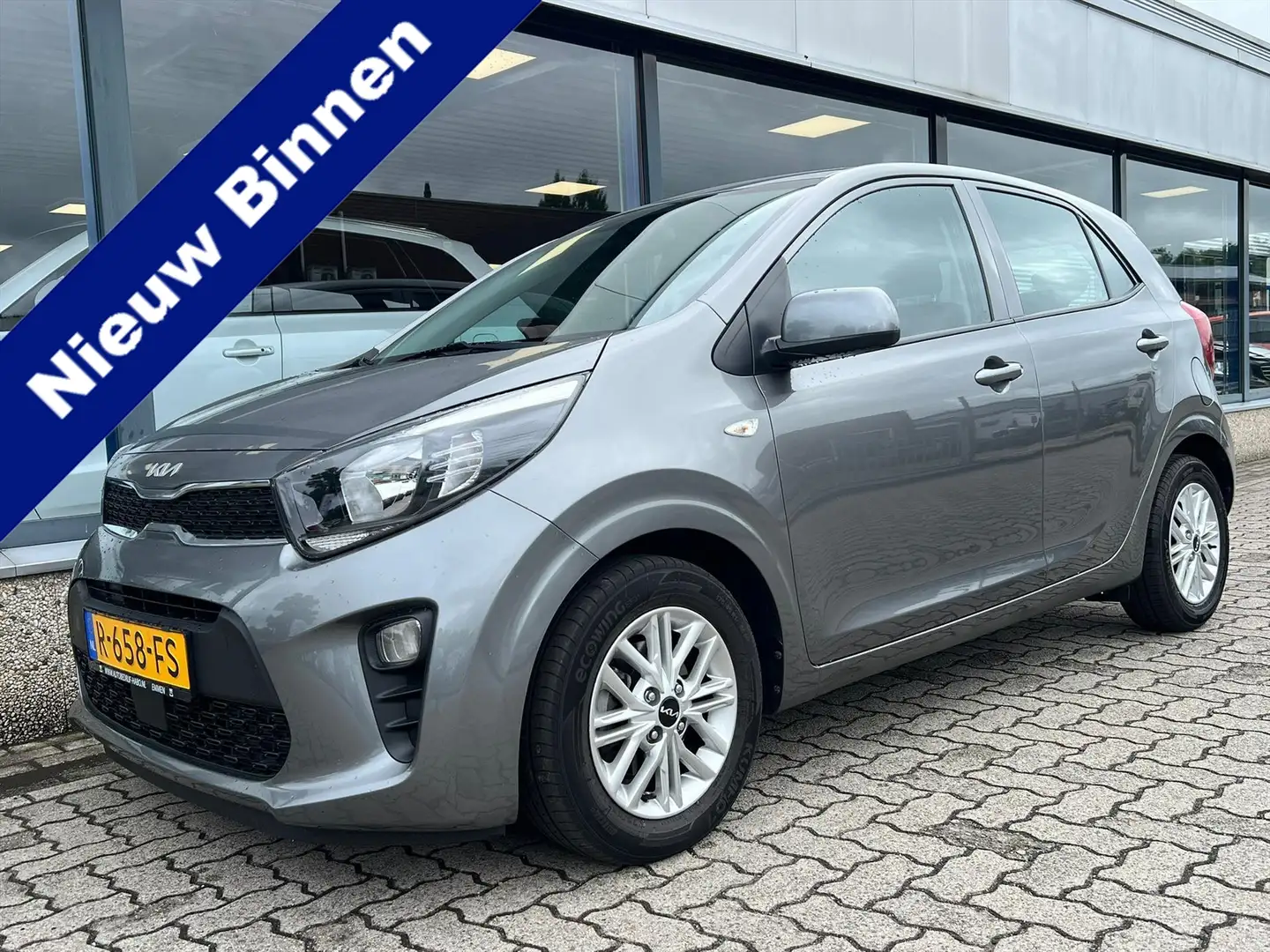 Kia Picanto 1.0 DPI DYNAMICLINE 5Z AC/CRUISE/APPLE.CARPLAY/CAM Grijs - 1