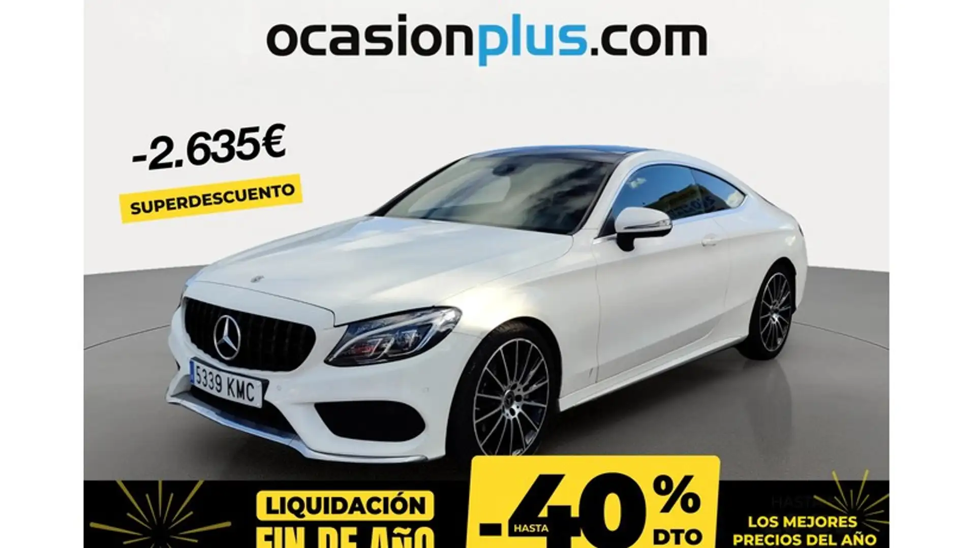 Mercedes-Benz C 220 Coupé 220d 9G-Tronic Blanc - 1