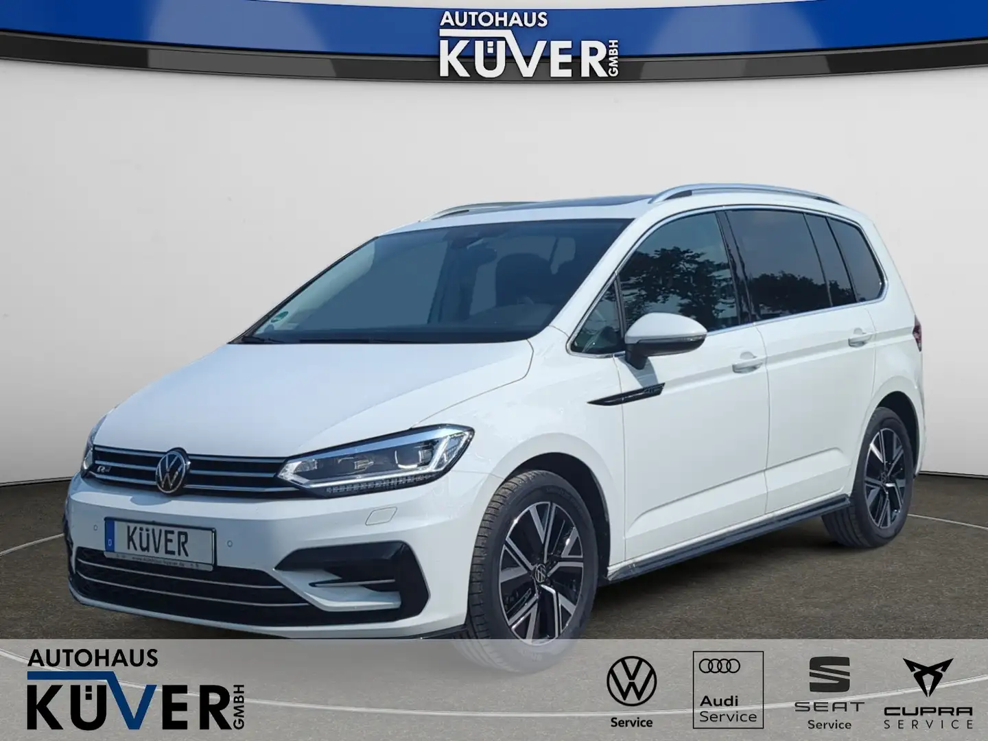 Volkswagen Touran R-Line 2,0 TDI DSG Navi+ACC+AHK+Pano+7S Weiß - 1