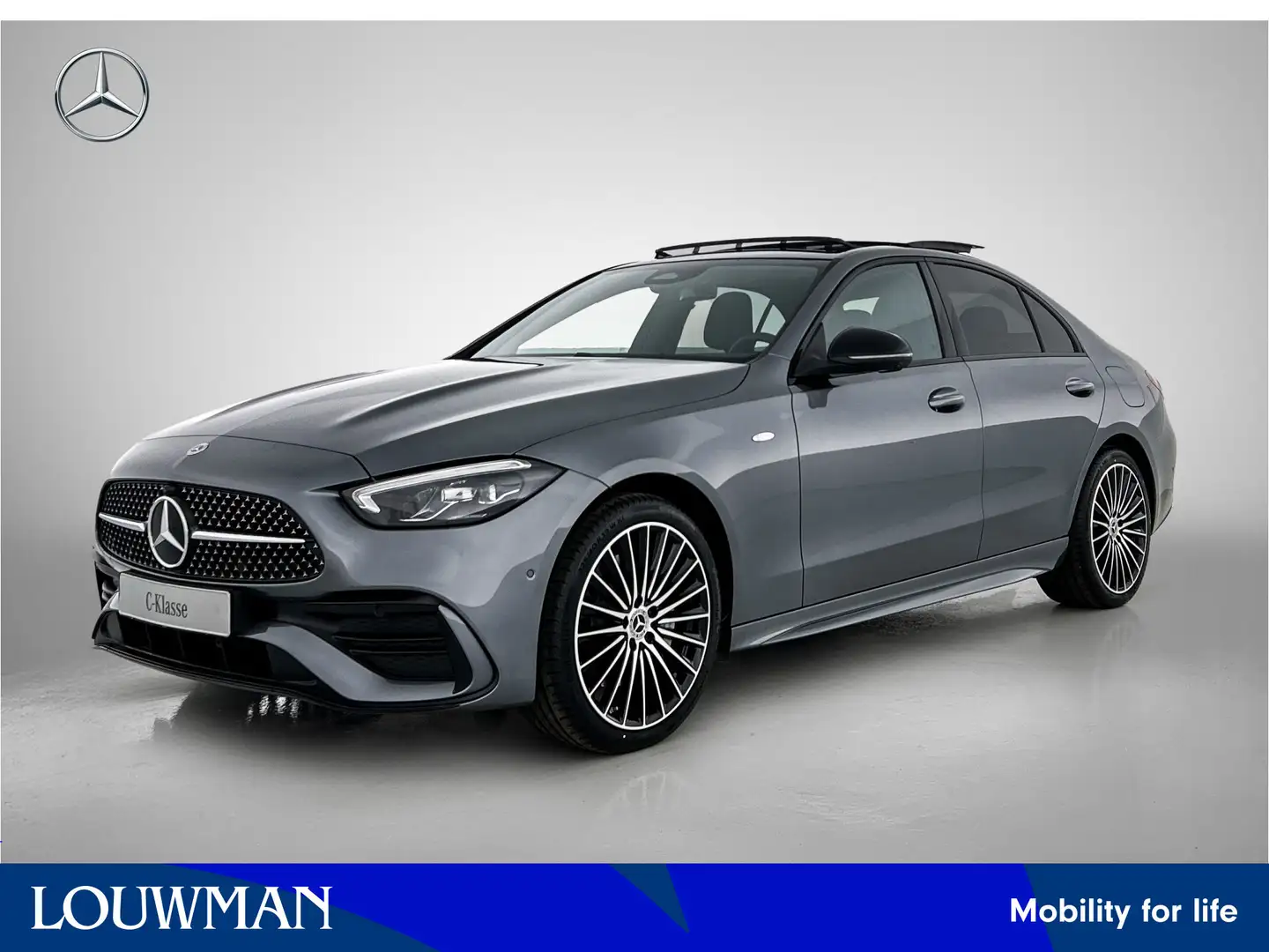 Mercedes-Benz C 300 e Business Solution AMG | Trekhaak | Nightpakket | Gri - 1