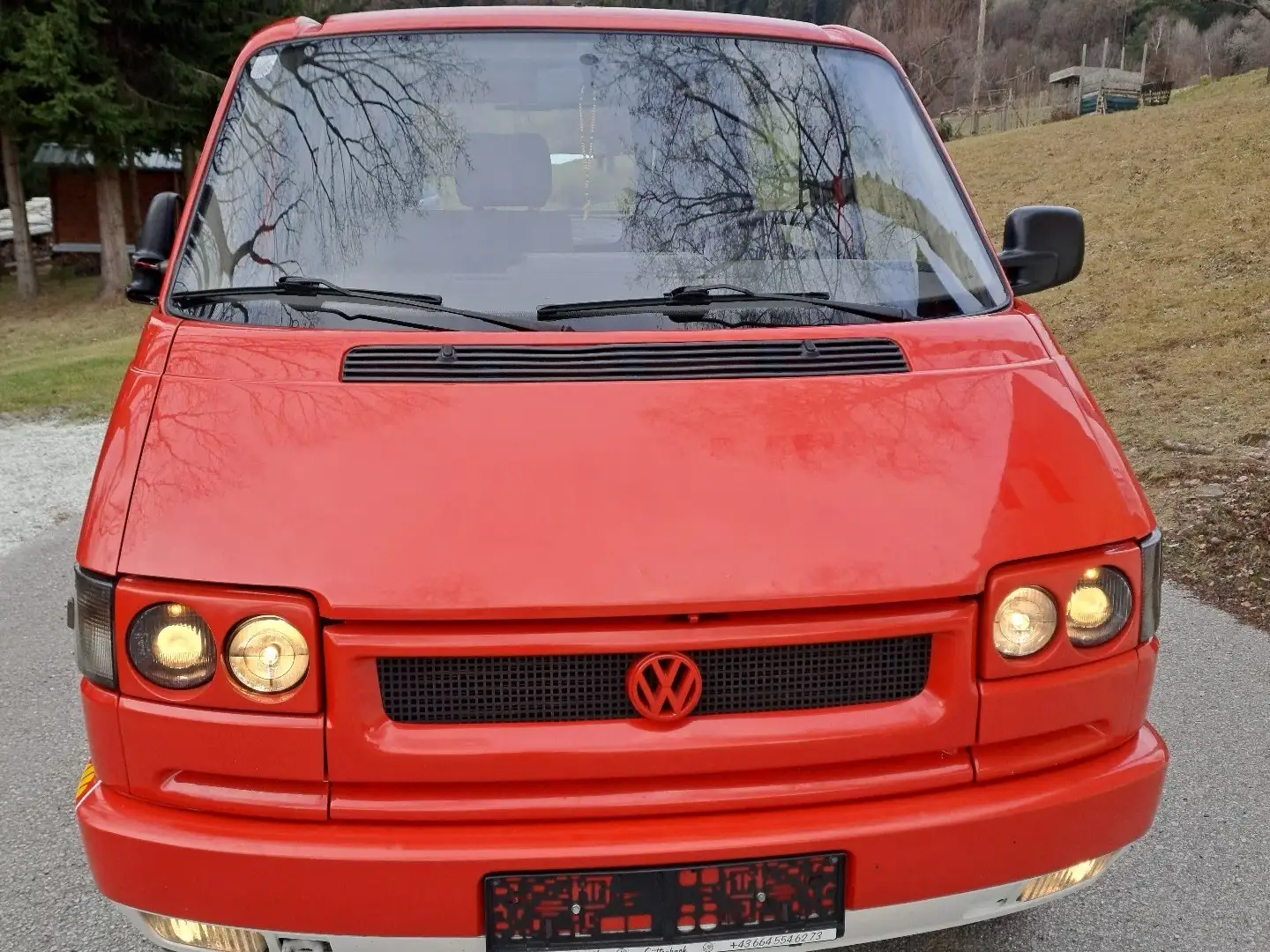 Volkswagen T4 Kombi 3-3-3 1,9 Ds. Červená - 1