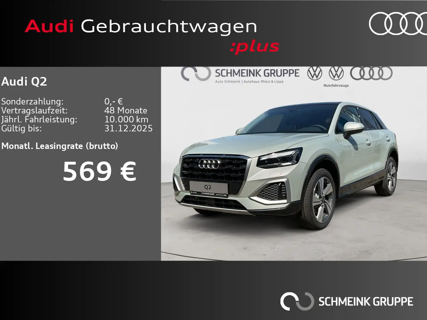 Audi Q2 advanced 35 TDI quattro Matrix Sonos Pano AHK Silber - 1