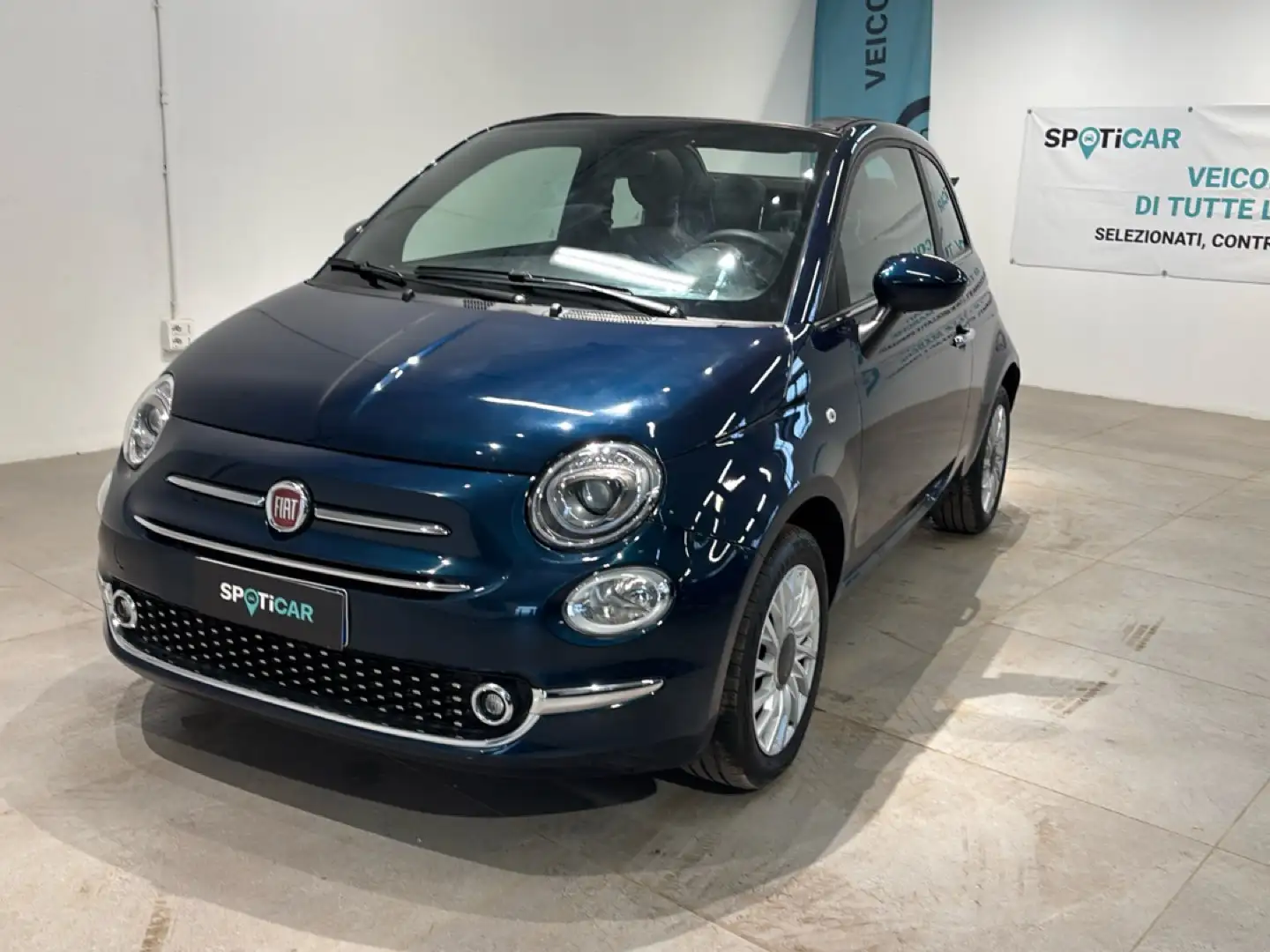 Fiat 500C 500 1.0 Hybrid Dolcevita Blu/Azzurro - 1