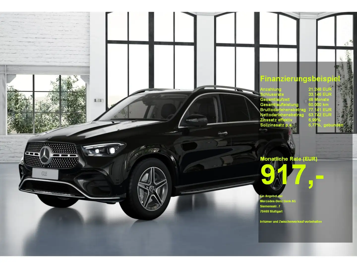 Mercedes-Benz GLE 350 de 4M AMG-Pr.+ HUD Airmat. AHK Burm. Schwarz - 1