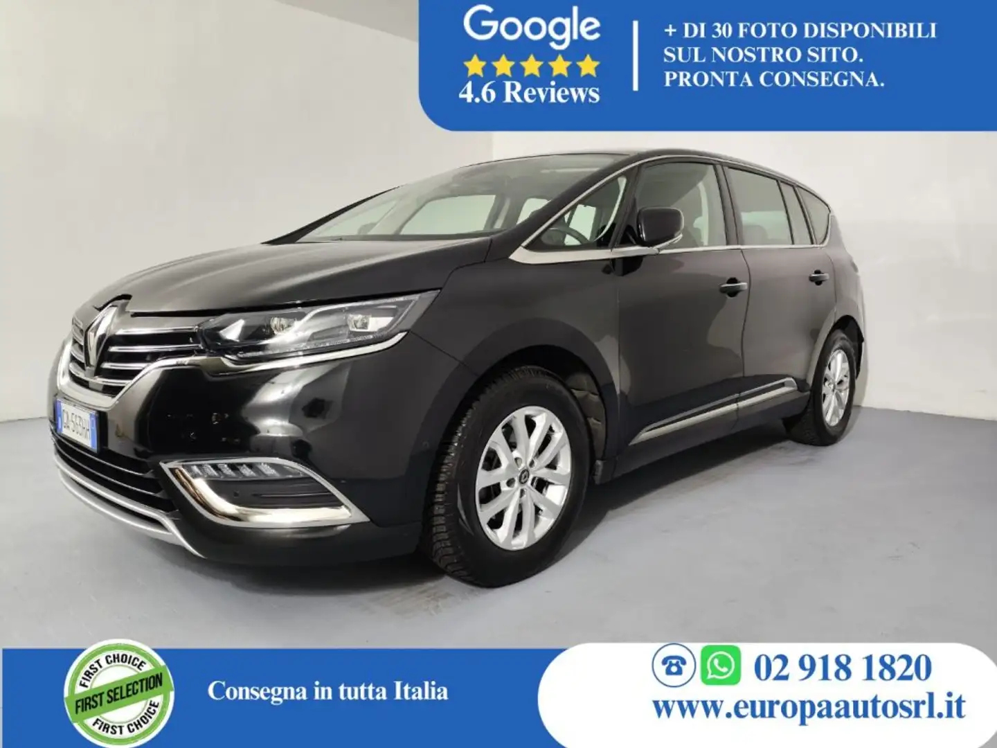 Renault Espace Blue dCi 160CV EDC Business *7 POSTI* Negro - 1
