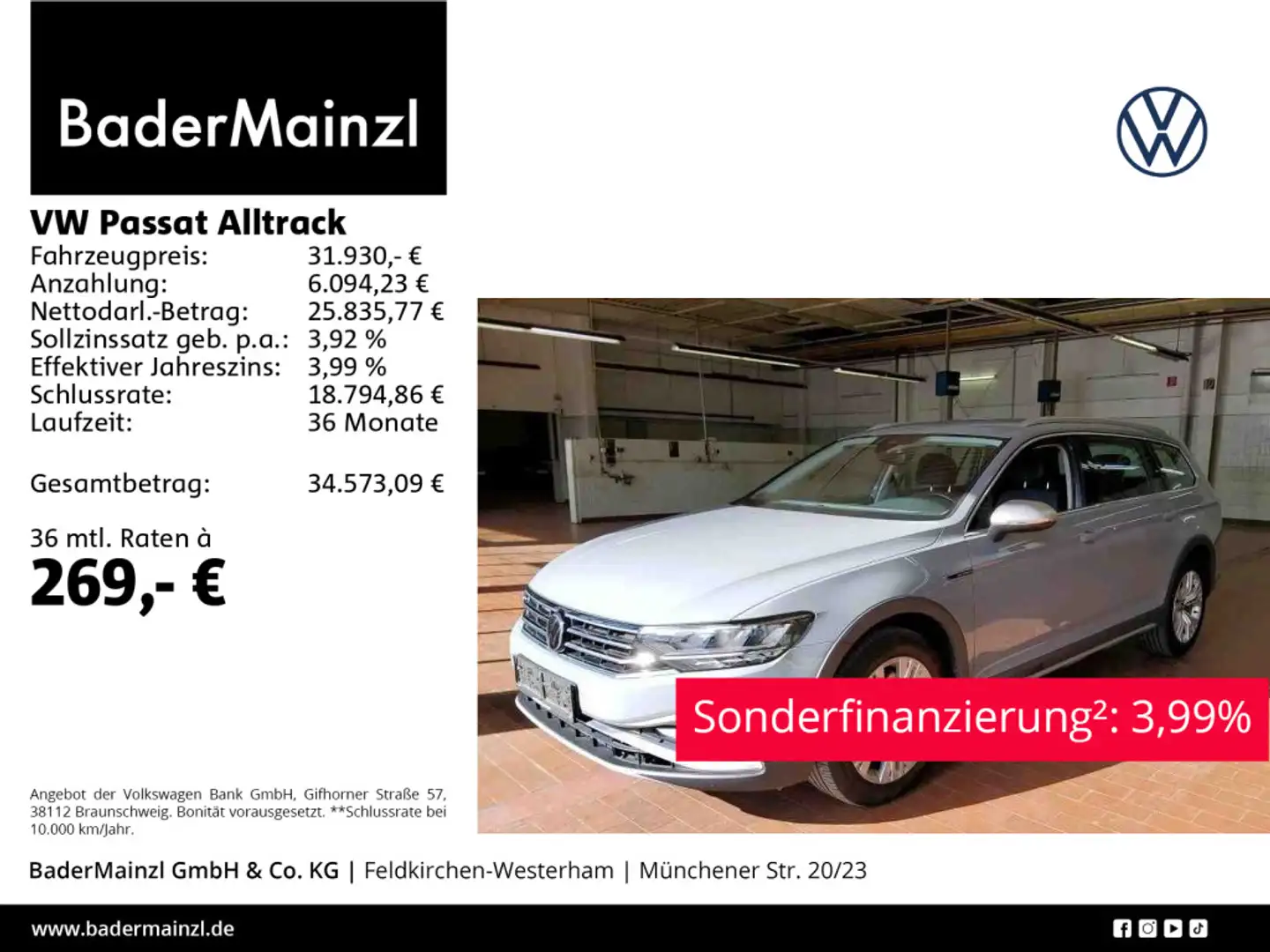 Volkswagen Passat Alltrack 2.0 TSI 4M DSG Navi SHZ Kamera Grau - 1