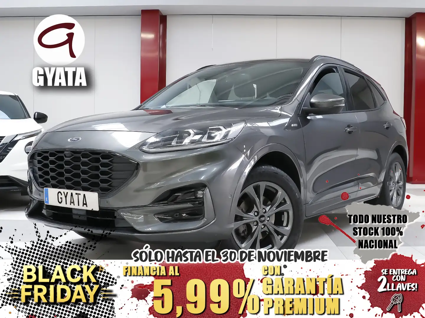 Ford Kuga 1.5 EcoBoost ST-Line FWD 150 Grijs - 1