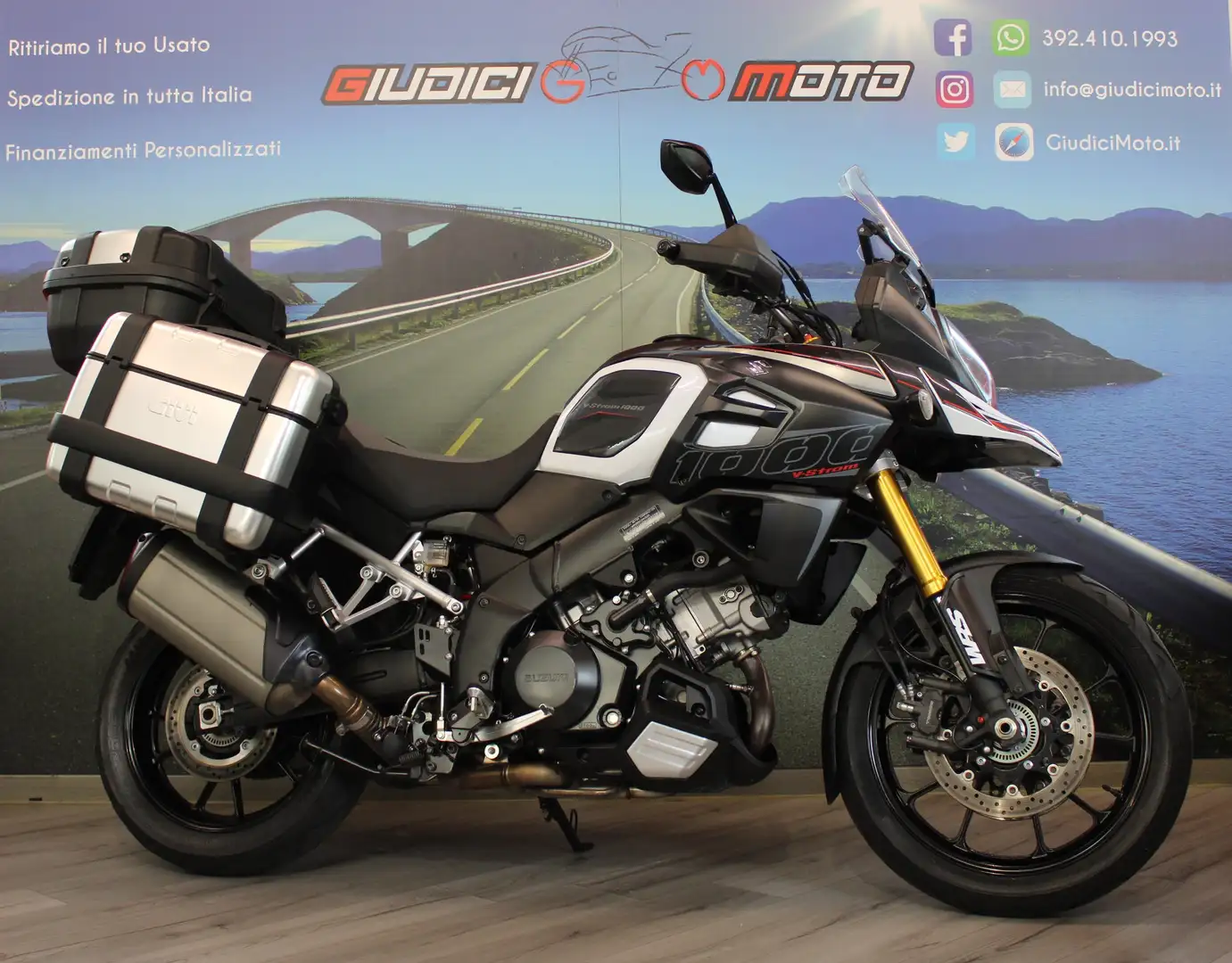Suzuki V-Strom 1000 ABS TCS - 2014 - km 35338 Alb - 1
