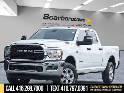 White 2024 RAM 3500 Pickup Truck Four-Wheel Drive Automatic