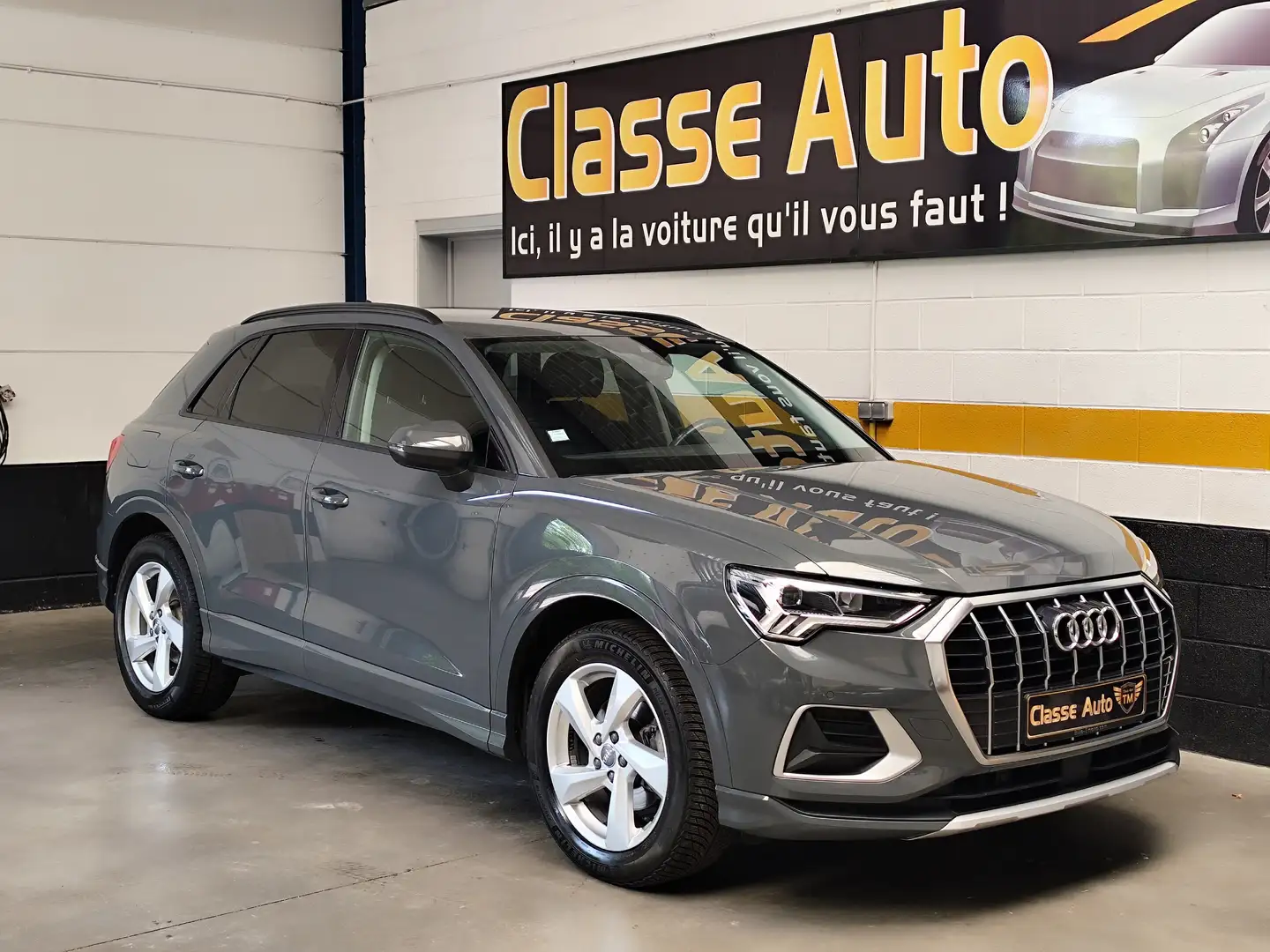 Audi Q3 35 TDI 150 ch S tronic 7 Business line Gar 12 mois Gris - 1