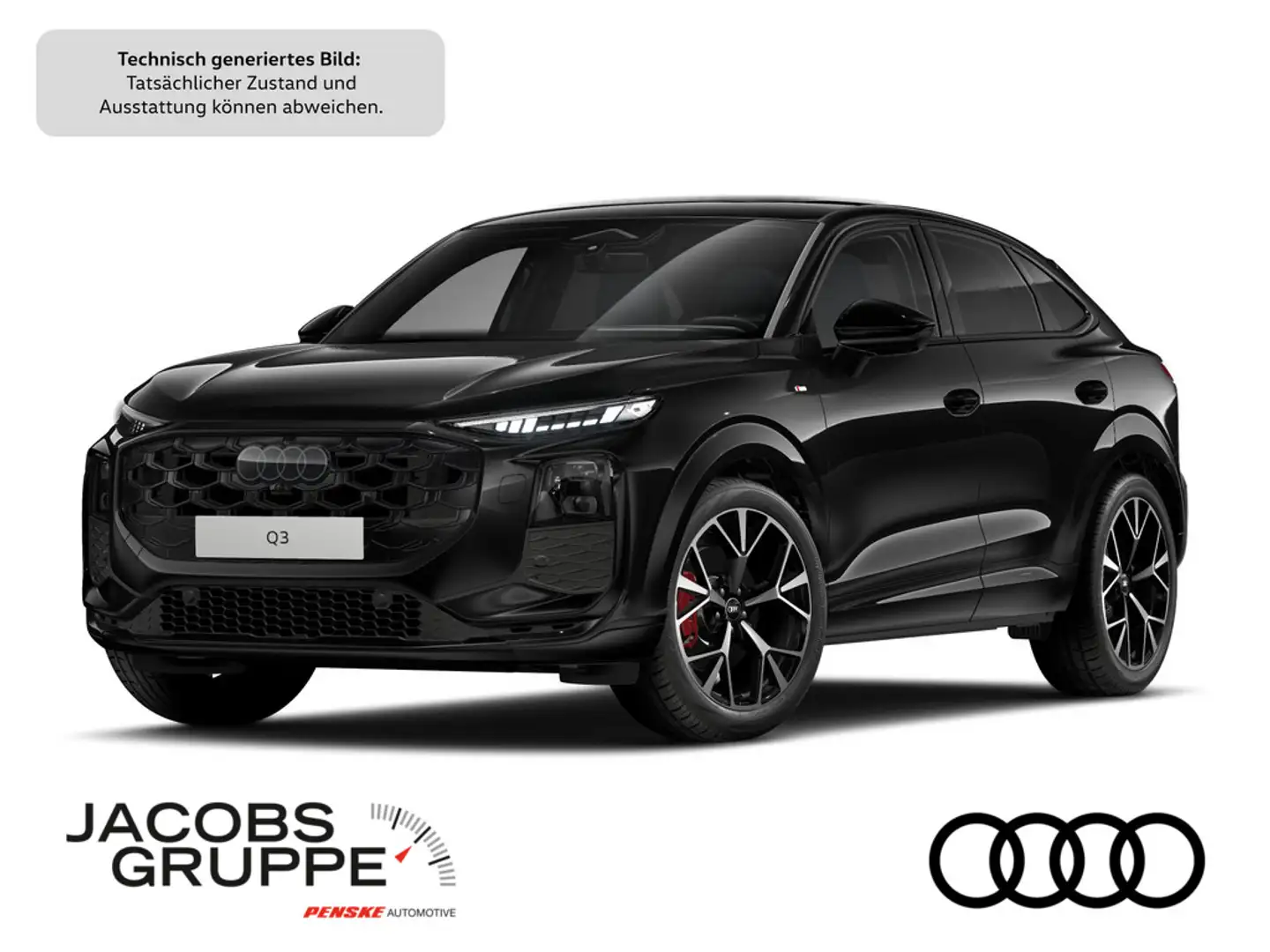 Audi Q3 Sportback TFSI qu. S line/Digi Matrix/Pano/OLED/HuD/360°/20Zoll Noir - 1