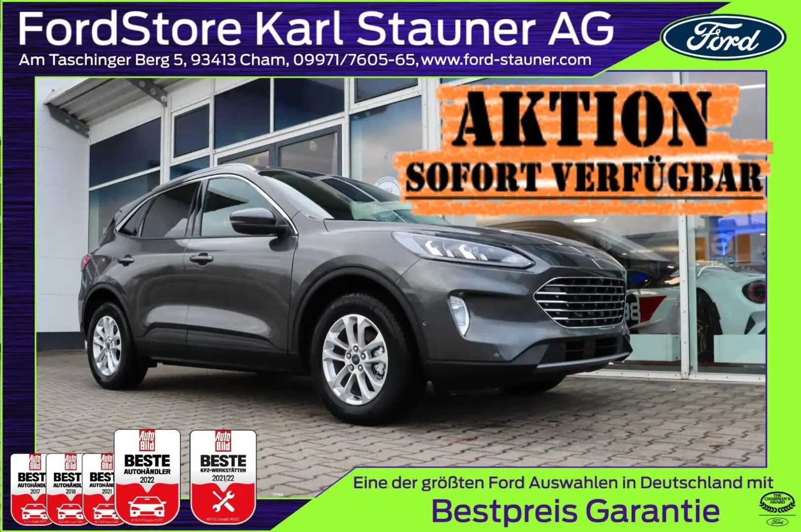 Ford Kuga Titanium 2.0 EcoBlue ACC 4,99% Finanz* AHK Gri - 1