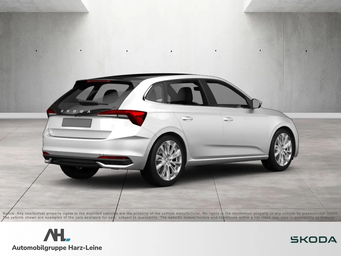 Skoda Scala 1.0 TSI Monte Carlo DSG Pano LED Navi ACC RFK Weiß - 2