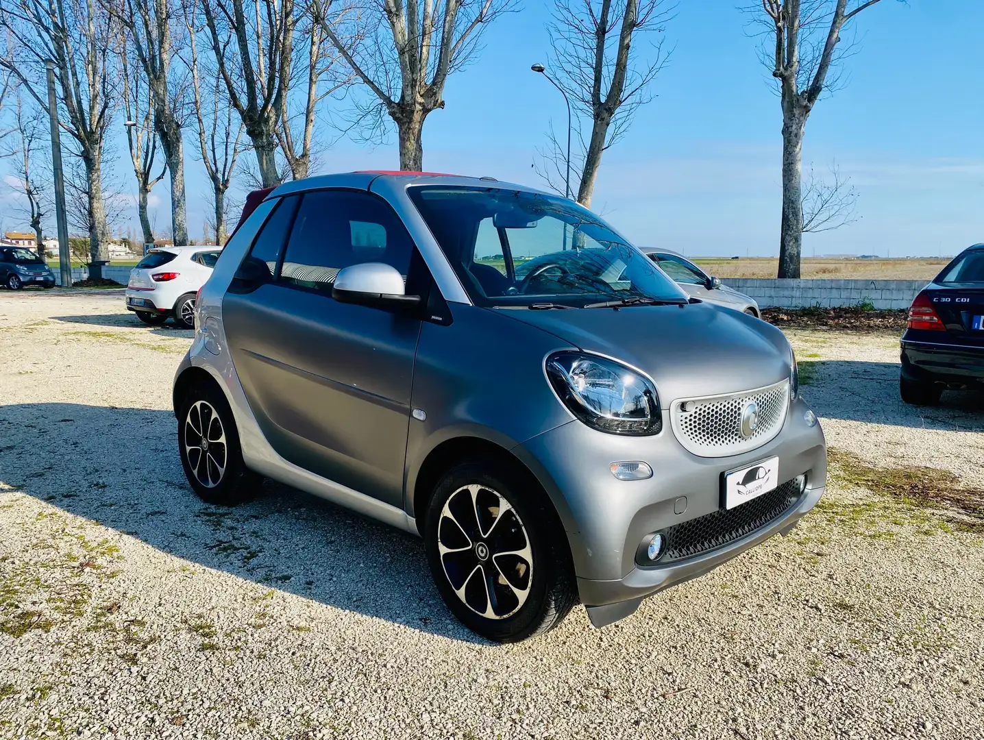 smart forTwo Fortwo Cabrio 1.0 Passion 71cv twinamic Gris - 1