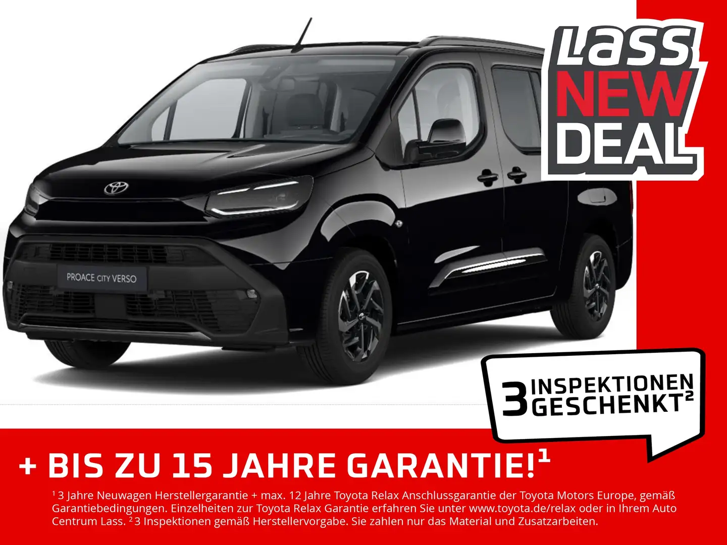 Toyota Proace City Verso L2 Automatik +Vorlauf +1,99% Nero - 1