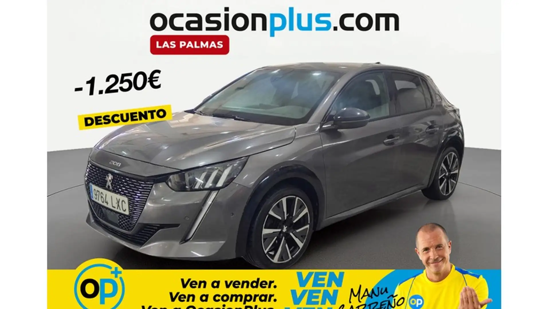 Peugeot 208 1.5 BlueHDi S&S GT 100 Gris - 1