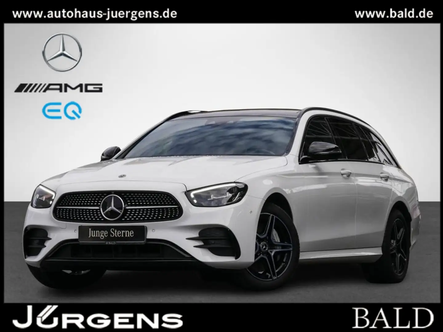 Mercedes-Benz E 300 de 4M T AMG-Sport/Pano/Night/360/Distr/18" Weiß - 1