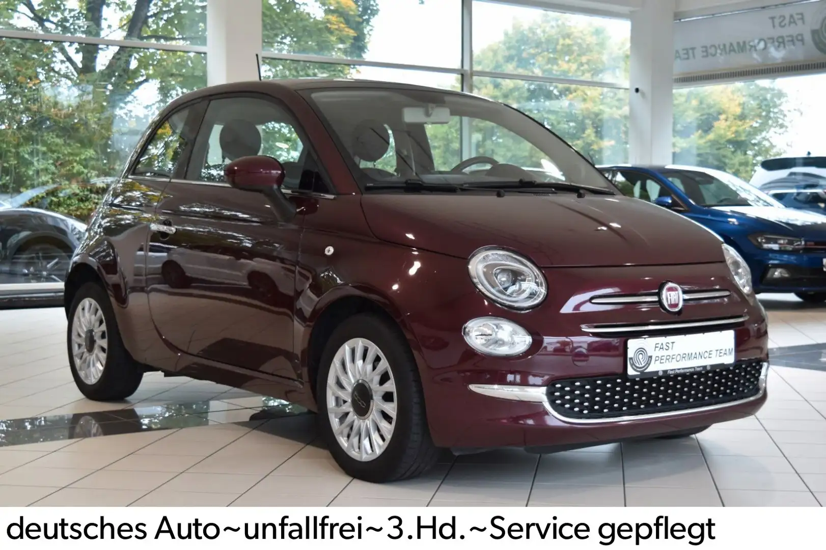 Fiat 500 1.2 Lounge~Panorama~Apple~Connect~Klima Rot - 2