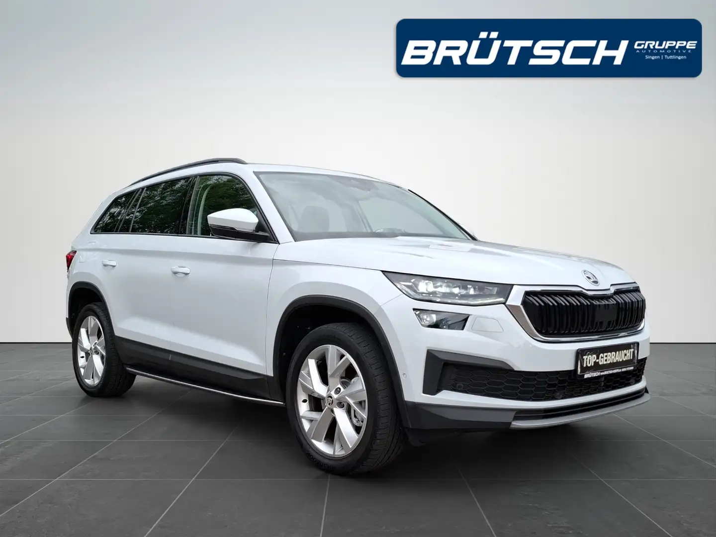 Skoda Kodiaq 2.0 TDI Tour 4x4 DSG / AHK / ACC / NAVI / MATRIX / Weiß - 2