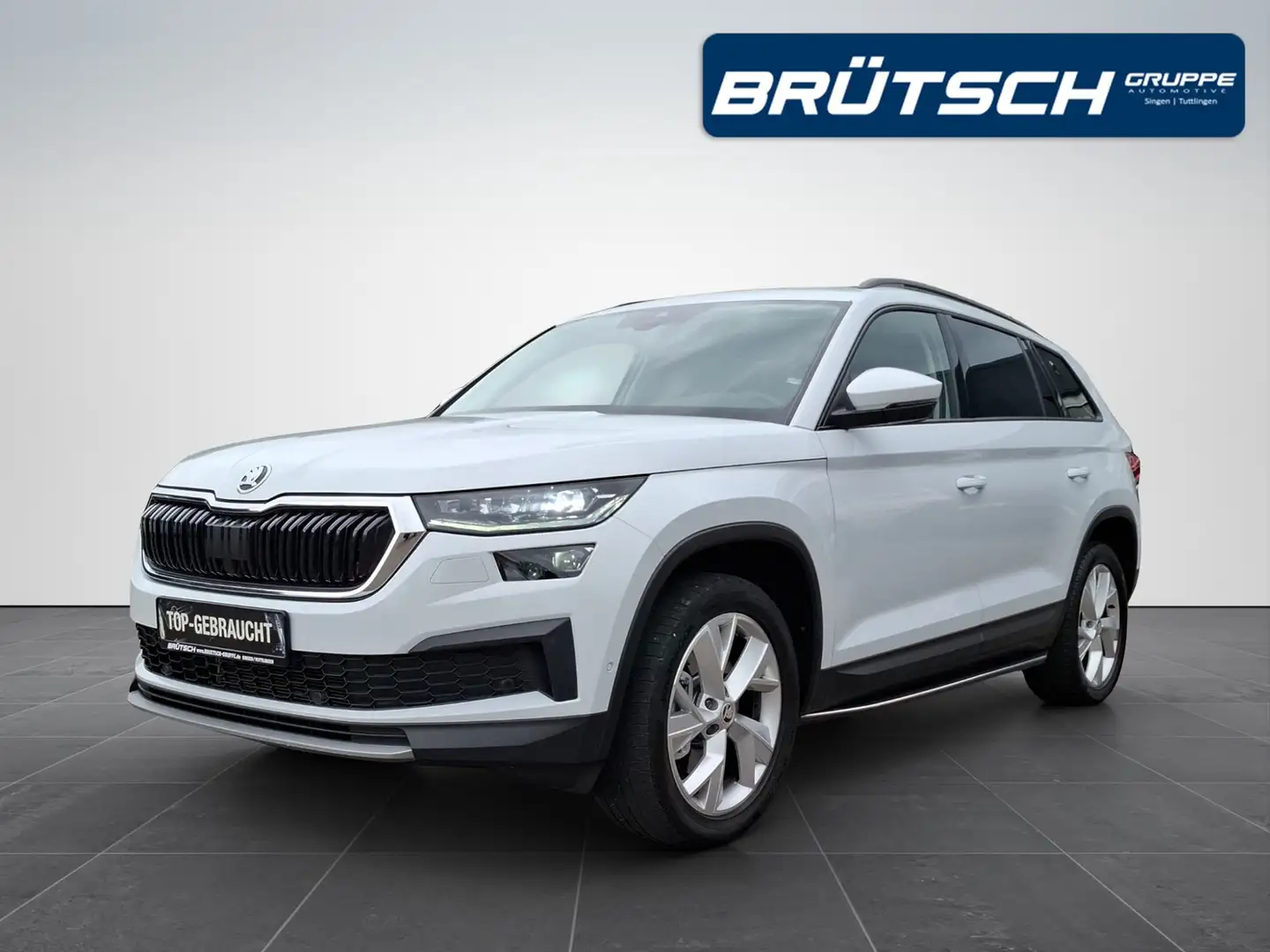 Skoda Kodiaq 2.0 TDI Tour 4x4 DSG / AHK / ACC / NAVI / MATRIX / Weiß - 1