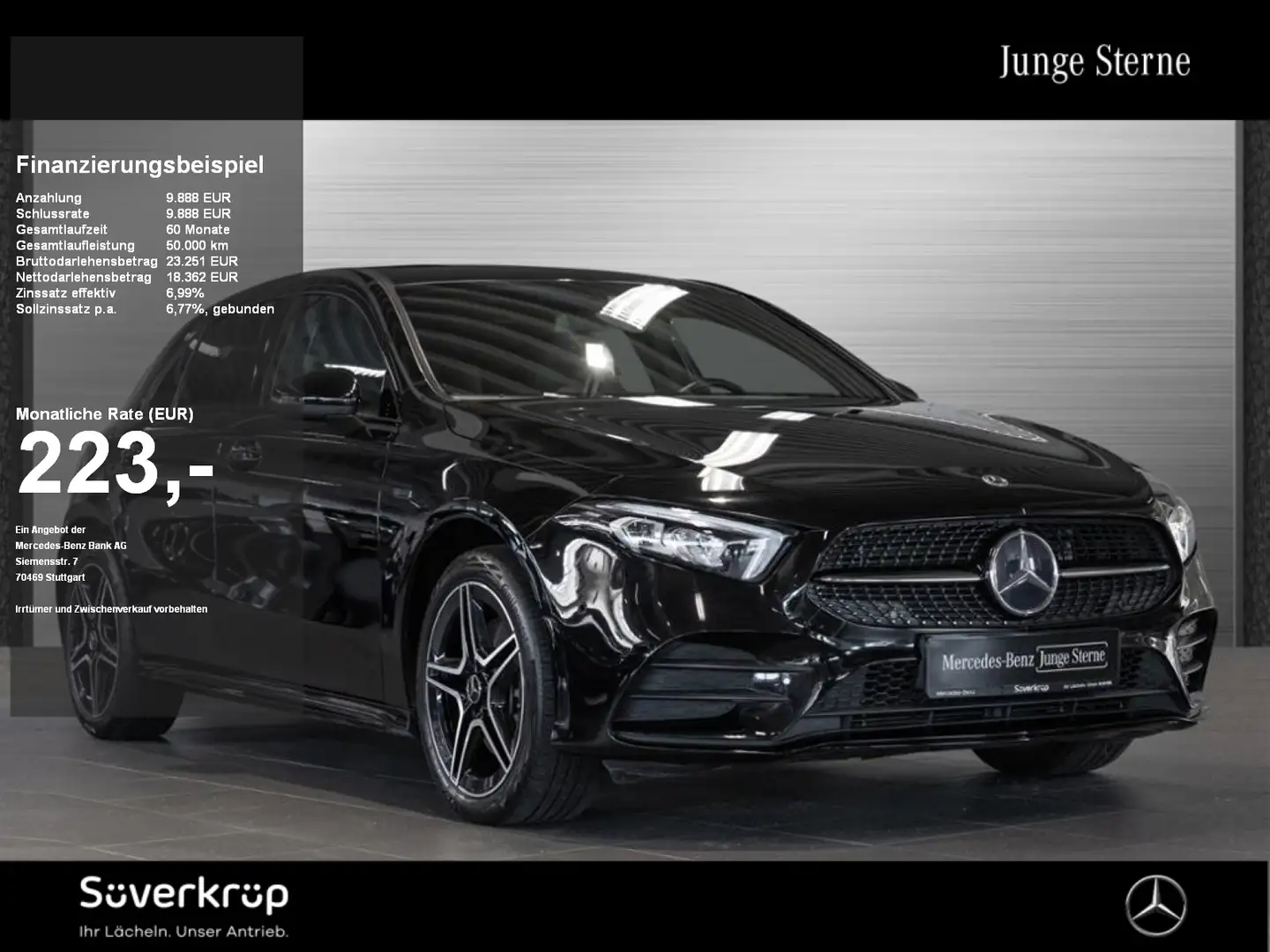 Mercedes-Benz A 250 e AMG NIGHT KAMERA SPUR STANDH PDC SHZ Schwarz - 1