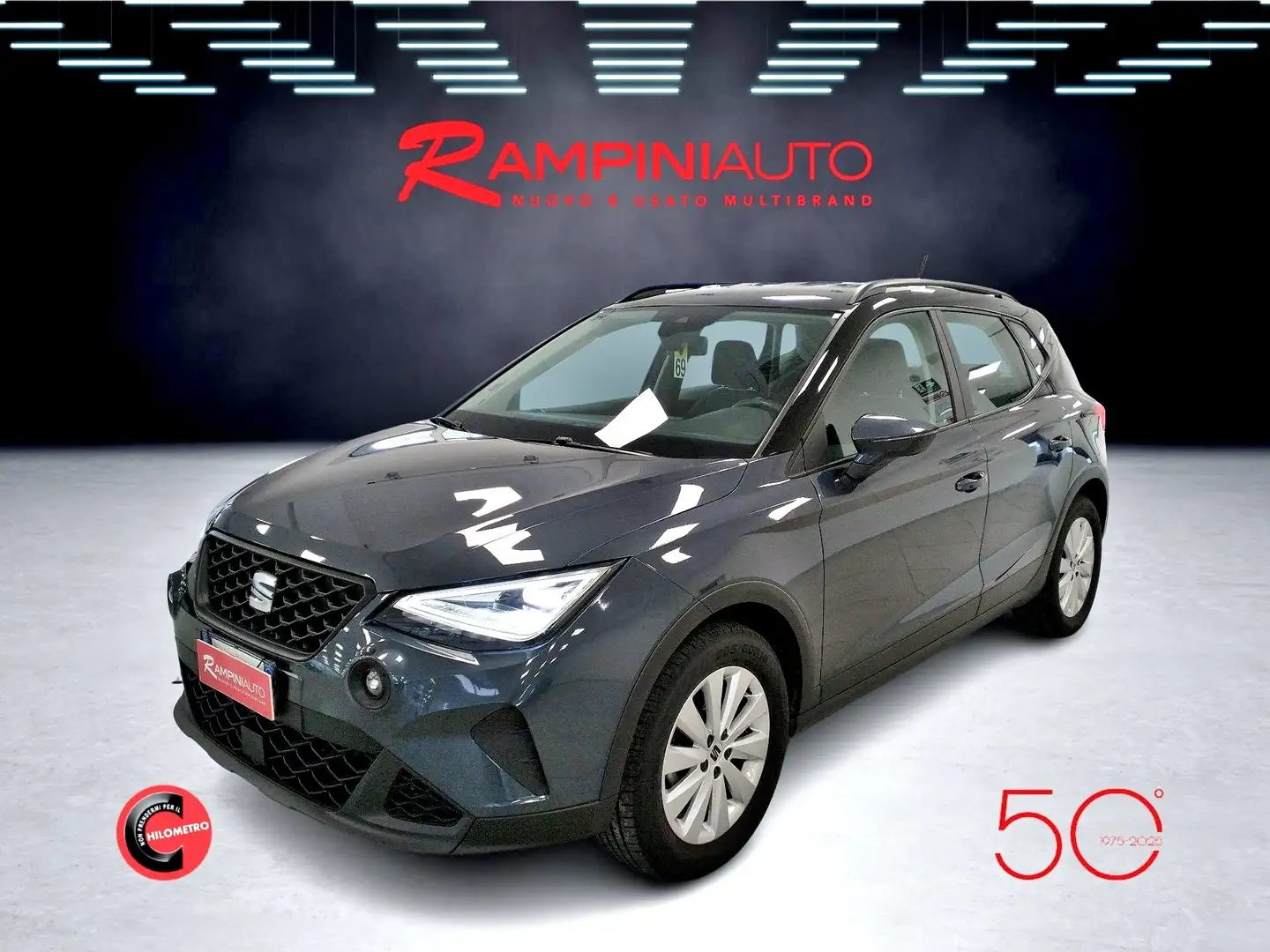 SEAT Arona 1.0 TGI Metano Style 90 Cv Km 52.000 Pronta Conseg Grijs - 2