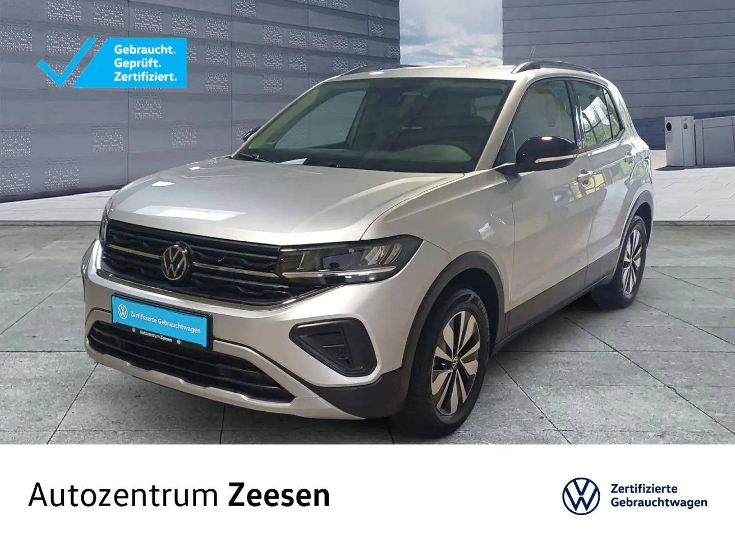 Volkswagen T-Cross 1.0 TSI GOAL OPF DSG+USB+DAB+BAA+SHZ+EPH Klima Silber - 1